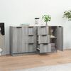 vidaXL Sideboards 2 Stk. Grau Sonoma 60x30x70 cm Holzwerkstoff