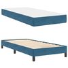 vidaXL Boxspringbett mit Matratze Dunkelblau 80 x 200 cm Stoff
