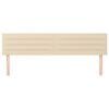 vidaXL Kopfteile 2 Stk. Creme 80x5x78/88 cm Stoff