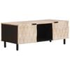 vidaXL Couchtisch Wei&szlig; 100 x 54 x 40 cm Massivholz Mango