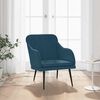vidaXL Sessel Blau 63x76x80 cm Samt