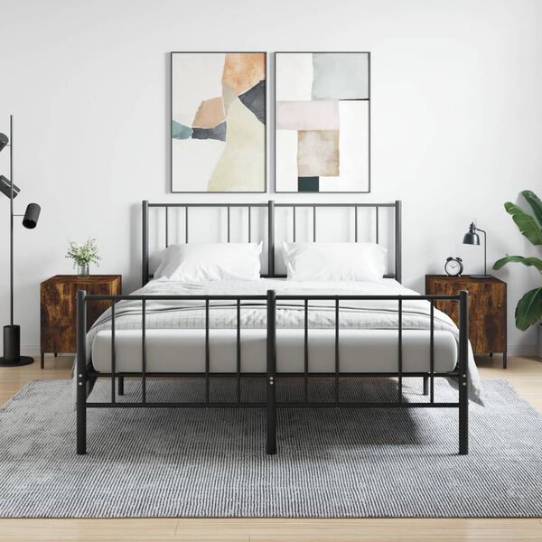 vidaXL Nachttische 2 Stk. R&auml;uchereiche 40x40x50 cm Holzwerkstoff