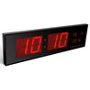 Perel LED-Wanduhr 83x23 cm Schwarz