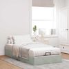 vidaXL Ottoman-Bett ohne Matratze Hellgrau 80x200 cm Samt