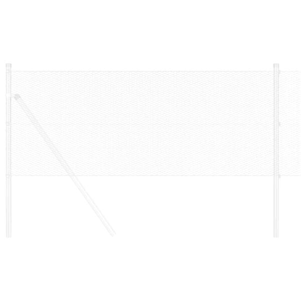 vidaXL Hexagonzaun Silber 0,4 x 100 m Verzinkter Stahl