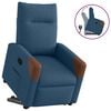 vidaXL Relaxsessel mit Aufstehhilfe Blau Stoff