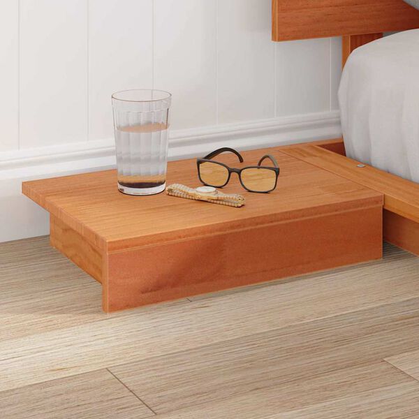 vidaXL Bettgestell Braun 135 x 190 cm Holz