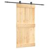vidaXL Schiebet&uuml;r 100 x 210 cm Massivkiefer (Unbehandelt)