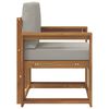 vidaXL Outdoor-Sofa Massives Akazienholz und Polyester