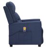 vidaXL Massagesessel mit Aufstehhilfe Blau Stoff