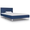 vidaXL Bettgestell Blau Stoff 90&times;200 cm