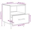 vidaXL Nachttisch mit Schubladen Braun 40 x 35 x 47,5 cm Holzwerkstoff