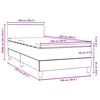 vidaXL Boxspringbett mit Matratze Dunkelgr&uuml;n 100x220 cm Samt