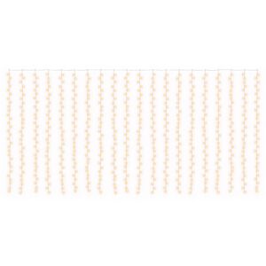 vidaXL Lichtervorhang 600 LEDs Warmes Wei&szlig; 600 x 300 cm