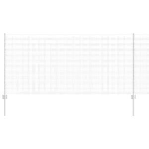 vidaXL Zaun mit Pfosten Silber 1 x 10 m Stahl