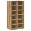 vidaXL Schuhregal Artisan-Eiche 54x34x100,5 cm Holzwerkstoff