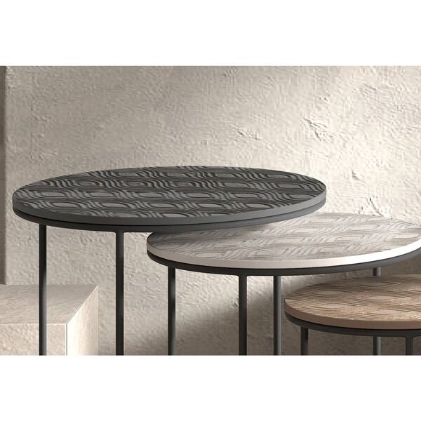 Rousseau 3-tlg. Beistelltisch-Set Tiziano Metall Mehrfarbig