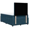 vidaXL Boxspringbett mit Matratze Blau 120x190 cm Samt