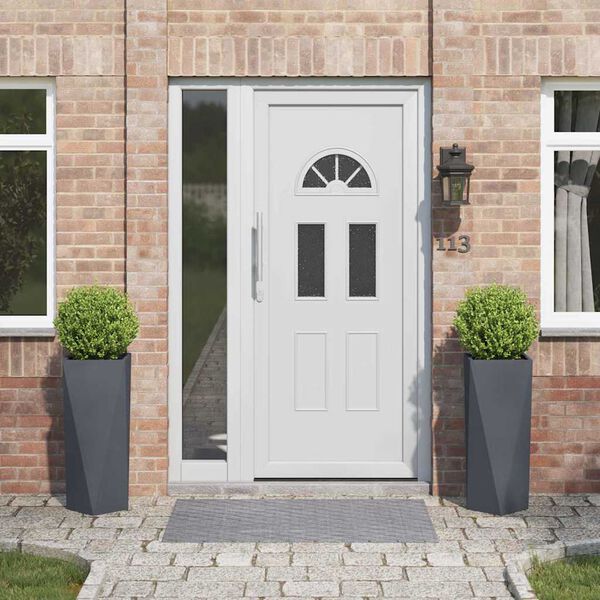 vidaXL Pflanzk&uuml;bel 2 pcs Anthrazit 30 x 30 x 75 cm Stahl