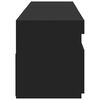 vidaXL TV-Schränke 2 Stk. mit LED-Leuchten Schwarz 75x35x40 cm