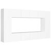 vidaXL 8-tlg. TV-Schrank-Set Wei&szlig; Holzwerkstoff