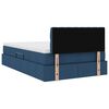 vidaXL Bett mit Stauraum und LED Blau 120 x 200 cm Polyester