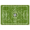 vidaXL Kinderteppich Gr&uuml;n 160x230 cm Fu&szlig;ballfeld Waschbar