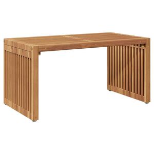vidaXL Garten Beistelltisch Braun 70 x 37,5 x 35,5 cm Teak-Massivholz
