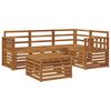 vidaXL Outdoor-Sofagarnitur 5 pcs Natur Massivholz Akazie
