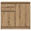 vidaXL Sideboard mit Schublade Artisan-Eiche 71x35x65 cm Holzwerkstoff