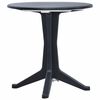 vidaXL Gartentisch Anthrazit 70 cm Kunststoff