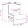 vidaXL Waschbeckenunterschrank Artisan-Eiche 38,5 x 41 x 48 cm