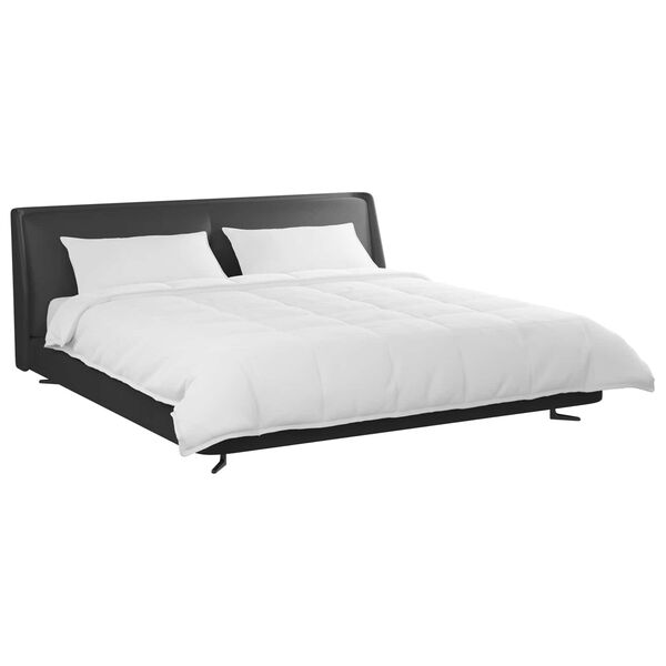 vidaXL Bettdecken Set mit Kissen 3 pcs Wei&szlig; Daunenfeder