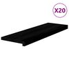 vidaXL Treppenstufen 20 Stk. Braun-Schwarz 80x25x2 cm Massivholz Eiche
