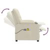 vidaXL Massagesessel mit Aufstehhilfe Creme Kunstleder