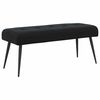 vidaXL Bank mit Knopfheftung Schwarz 110 x 40 x 46 cm Samt
