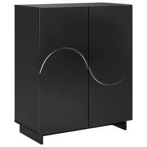 vidaXL Schuhschrank 73 x 38 x 87,5 cm Holzwerkstoff Schwarz