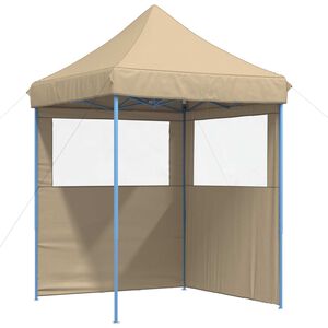 vidaXL Partyzelt 200 x 200 x 306 cm Beige Oxford-Stoff