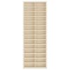 vidaXL Wanddisplay-Case mit Regal Beige 21 x 4,5 x 59 cm Holzwerkstoff