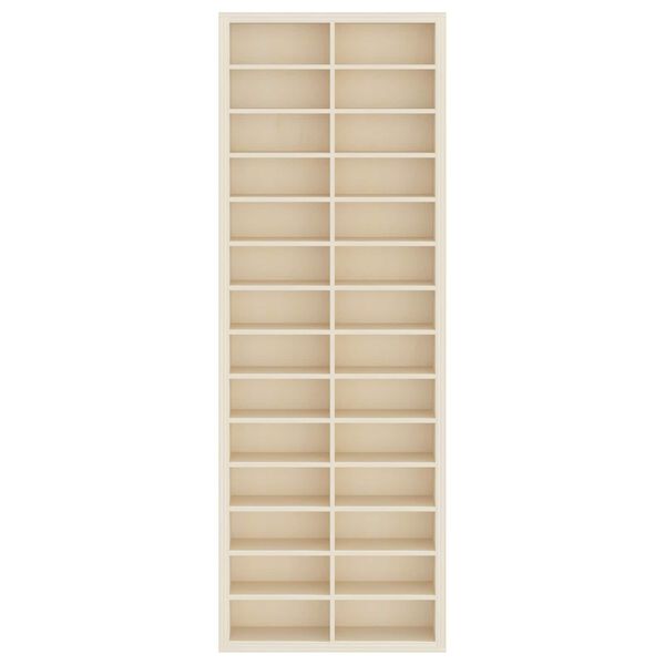 vidaXL Wanddisplay-Case mit Regal Beige 21 x 4,5 x 59 cm Holzwerkstoff