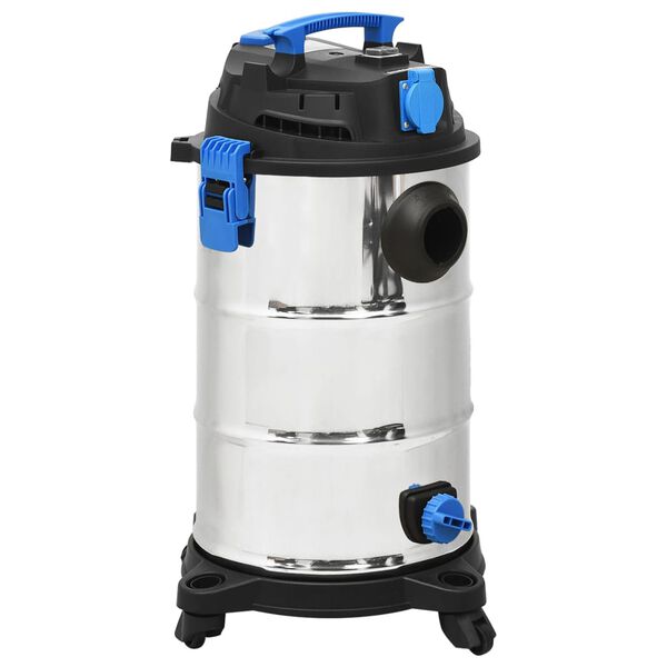 vidaXL Nass- und Trockensauger 1200 W 30 L Silbern