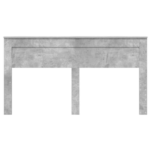 vidaXL Kopfteil Beton Grau 200 cm Holzwerkstoff