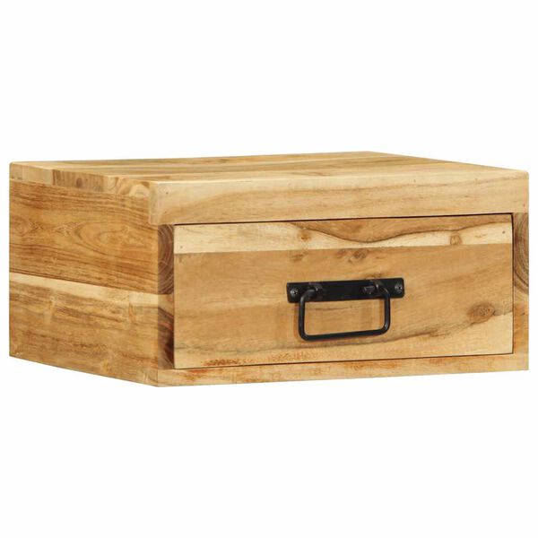 vidaXL Wand-Nachttische 2 Stk. Massivholz Akazie