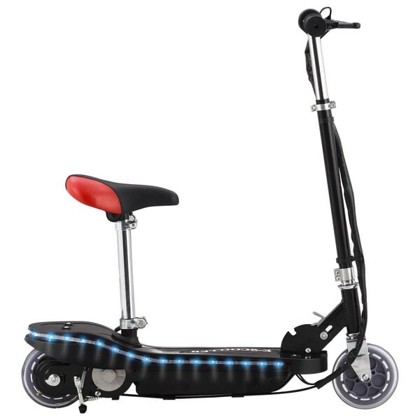 vidaXL E-Scooter f&uuml;r Kinder mit Sitz und LED 120 W Schwarz