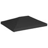 vidaXL Pavillondach 270 g/m&sup2; 4x3 m Schwarz