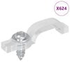 vidaXL LED Streifen Clips 23,8 mm 12 stk. Transparent