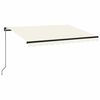 vidaXL Markise Manuell Einziehbar 350x250 cm Creme