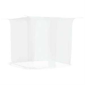 vidaXL Moskitonetz zum Aufh&auml;ngen 156 Mesh Wei&szlig; 220x180x180 cm