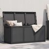vidaXL Garten-Aufbewahrungsbox 270 L Schwarz PP Rattan