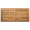 vidaXL Bank 2 pcs Braun Massivholz Teak